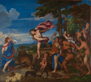 Bacchus and Ariadne, Titian, 1520 - 1523 The National Gallery. 