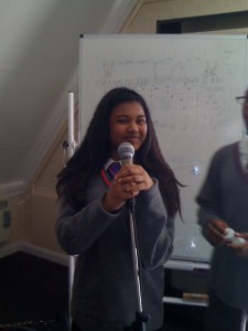 Aisha Performing her poems